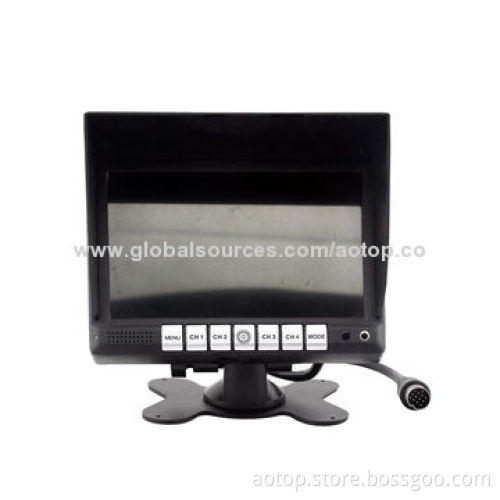 Hot Selling 7-inch Car Parking Monitor with Remote Control/Multilanguage/OSD Menu/Built-in Speaker